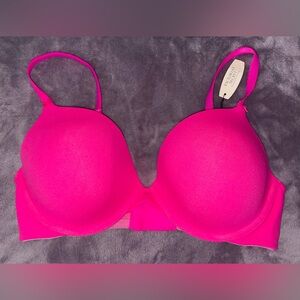 NWT - Victoria’s Secret Hot Pink Cotton Push-Up Bra - Size: 36D